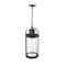 Z-Lite Roundhouse 1 Light Outdoor Chain Mount Ceiling Fixture, Black And Clear Seedy 569CHB-BK - alternate 2